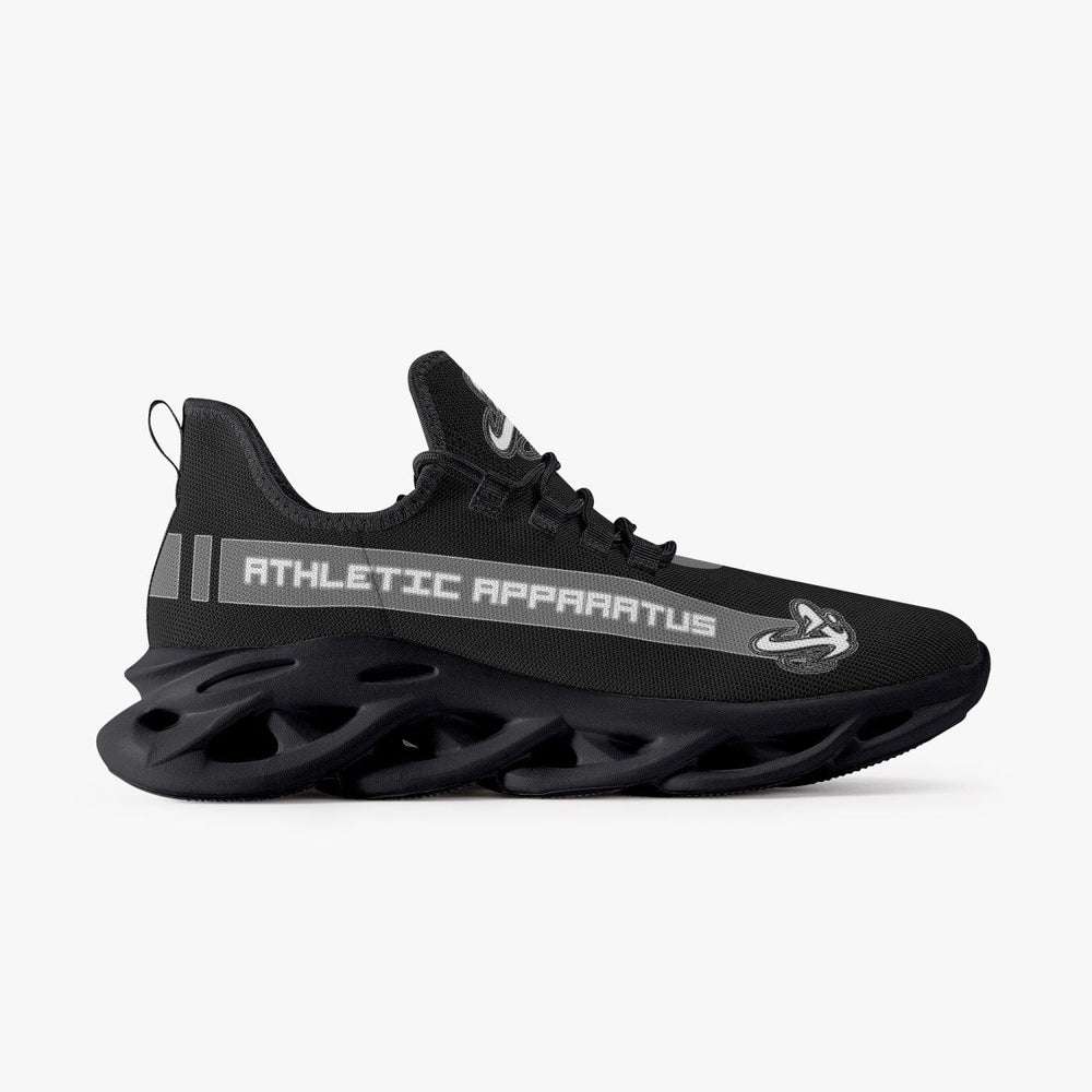 ATHLETIC APPARATUS V1 BOUNCE MESH KNIT SNEAKERS - BLACK - Athletic Apparatus