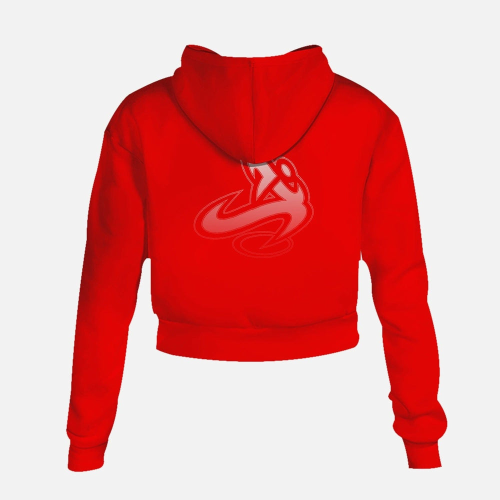 Athletic Apparatus Women red High-rise Cropped Sweatshirt - Athletic Apparatus