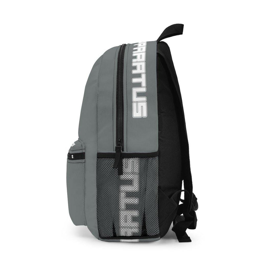 
                      
                        Athletic Apparatus Grey Backpack with white name label on top (Made in USA) - Athletic Apparatus
                      
                    