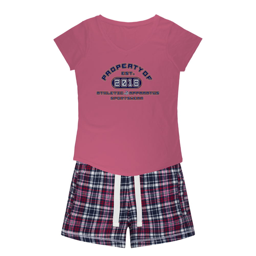 Athletic Apparatus Girls Sleepy Tee and Flannel Short - Athletic Apparatus