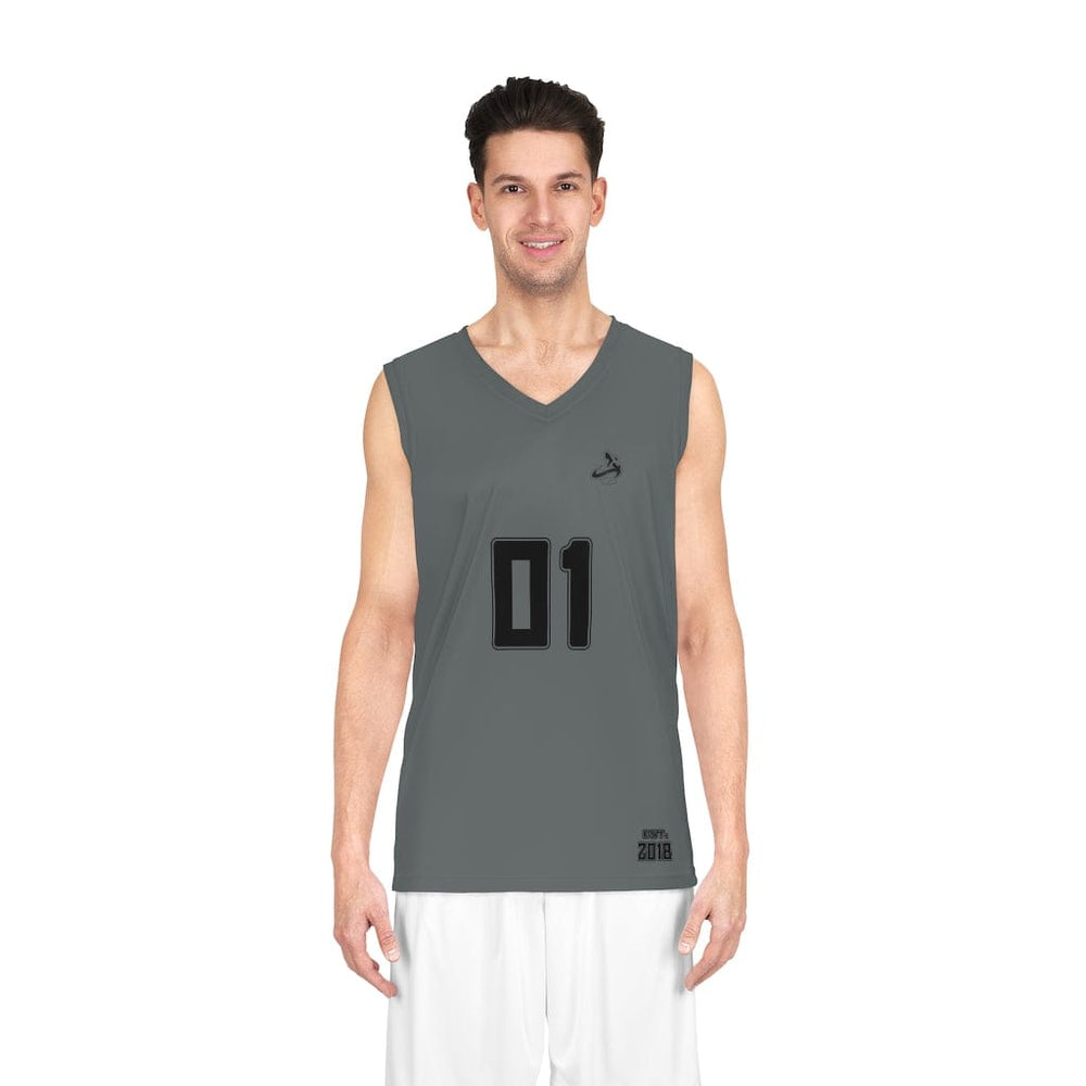 
                  
                    Athletic Apparatus Dark Grey BL Basketball Jersey
                  
                
