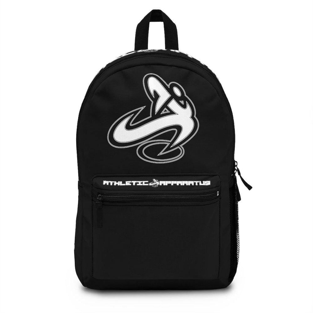 Athletic Apparatus Black Backpack with white name label on top (Made in USA) - Athletic Apparatus