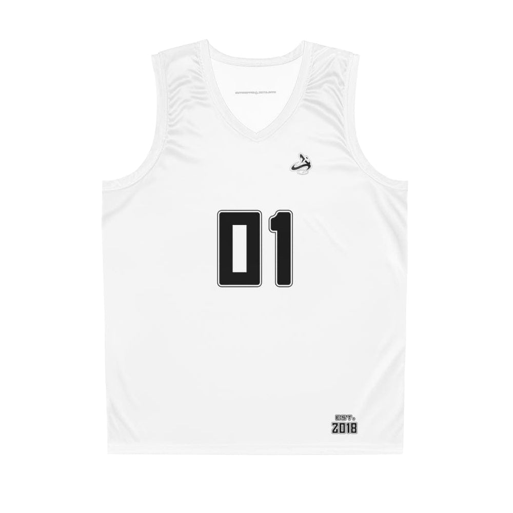 
                  
                    Athletic Apparatus Black White BL Basketball Jersey
                  
                