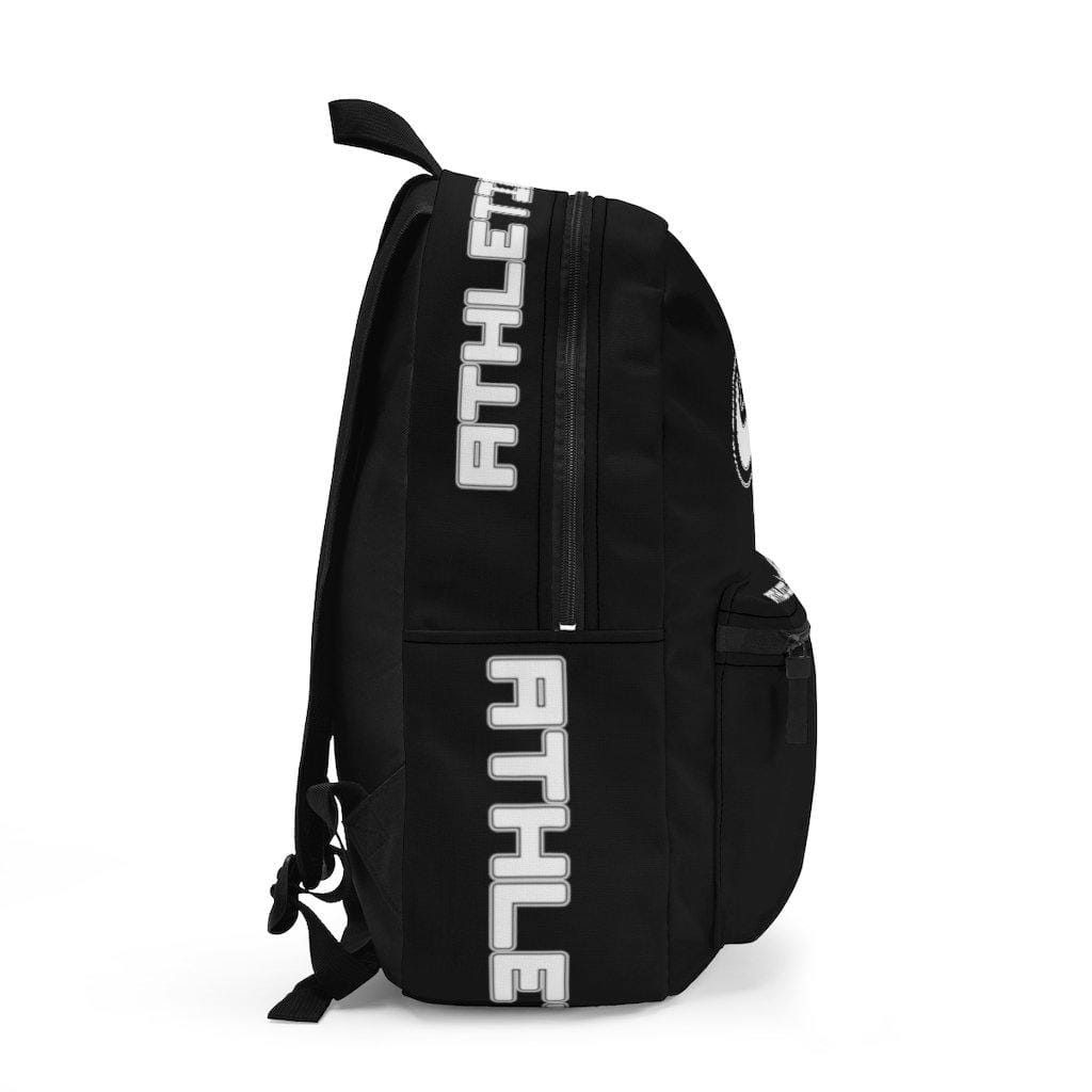 Athletic Apparatus Black Backpack with white name label on top (Made in USA) - Athletic Apparatus