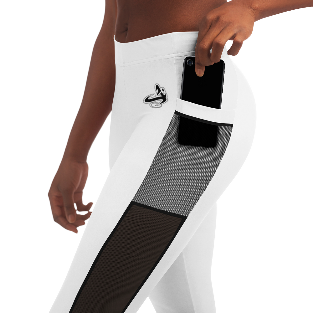 Athletic Apparatus White BL V2 Mesh Pocket Legging - Athletic Apparatus