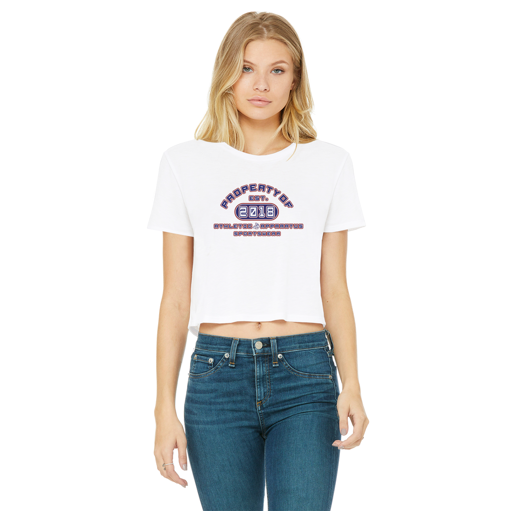 Athletic Apparatus Classic Women's Cropped Raw Edge T-Shirt - Athletic Apparatus