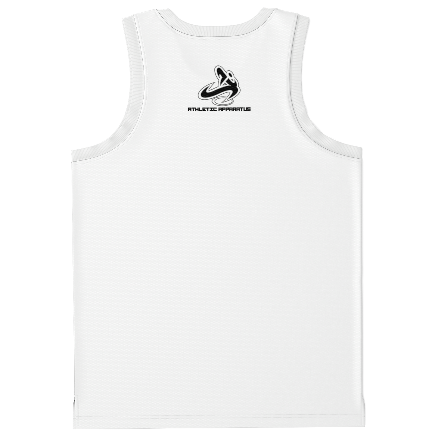 ATHLETIC APPARATUS BL WHITE V1 BASKETBALL JERSEY RIB - Athletic Apparatus