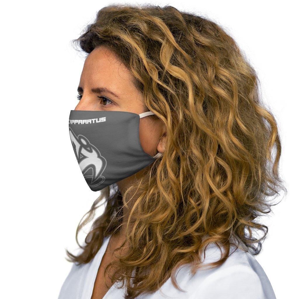 
                  
                    Athletic Apparatus Grey White logo Snug-Fit Polyester Face Mask - Athletic Apparatus
                  
                