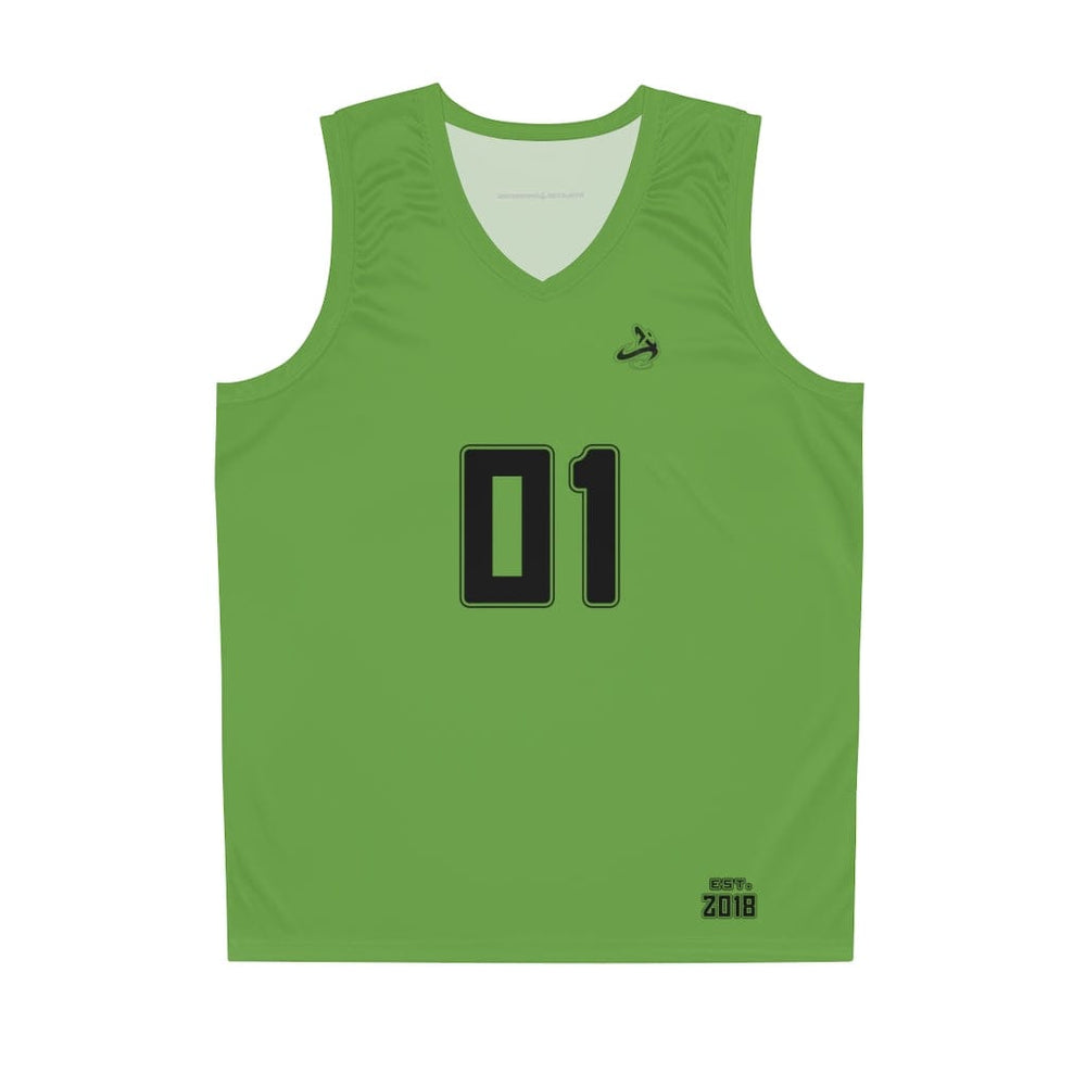 
                      
                        Athletic Apparatus Green BL Basketball Jersey
                      
                    