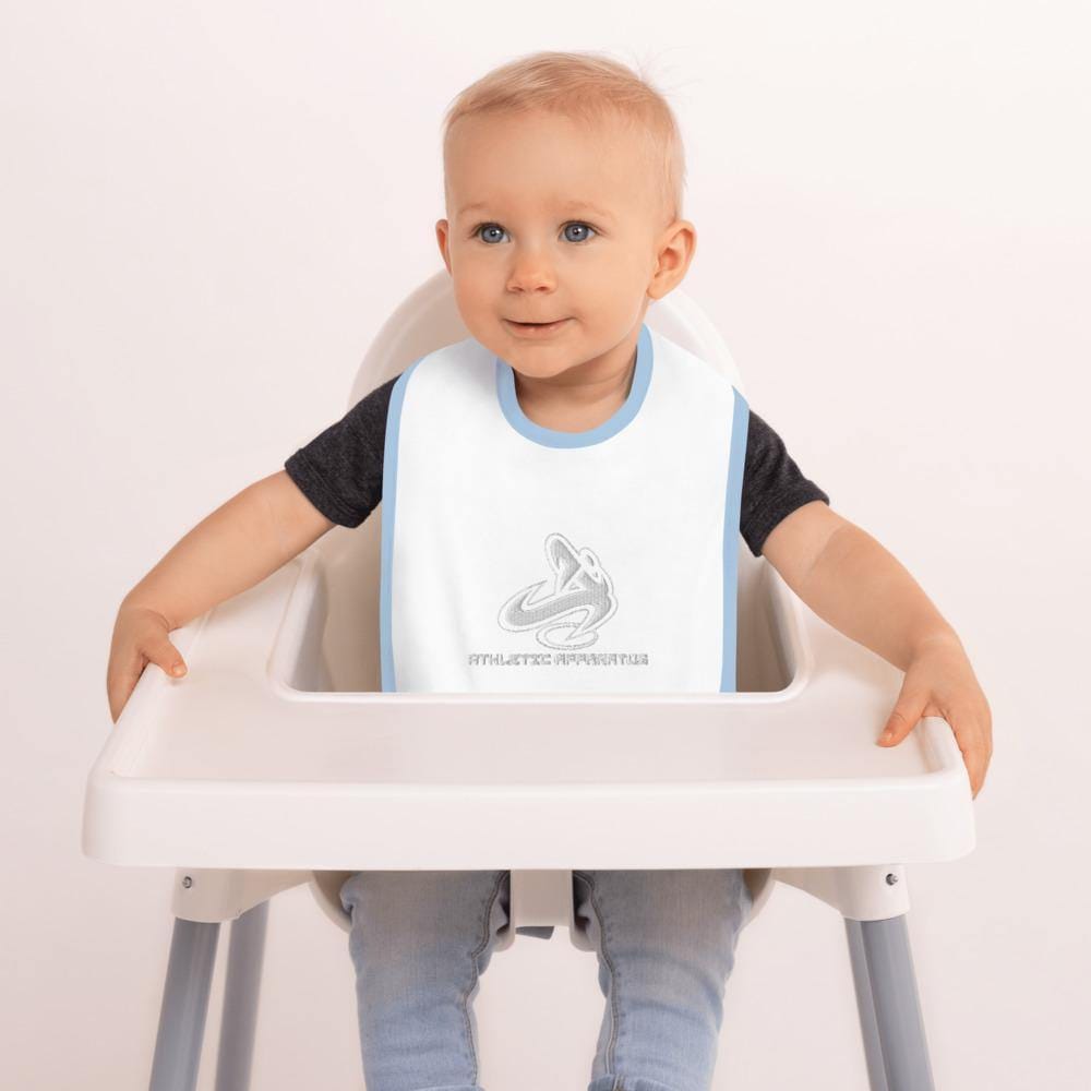 Athletic Apparatus Embroidered Baby Bib - Athletic Apparatus