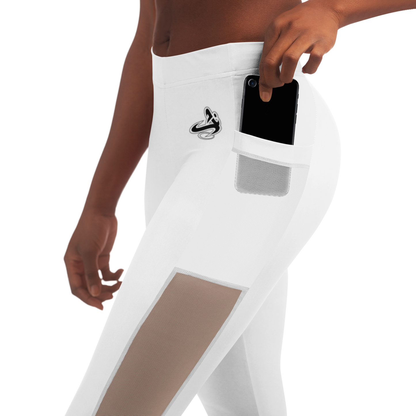 Athletic Apparatus White BL V1 Mesh Pocket Legging - Athletic Apparatus