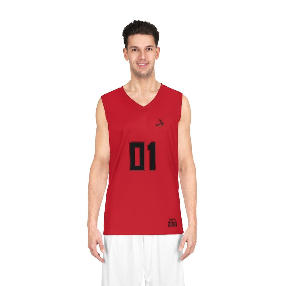 
                  
                    Athletic Apparatus Dark Red BL Basketball Jersey
                  
                