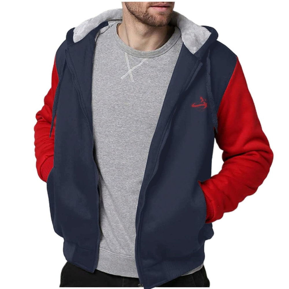 ATHLETIC APPARATUS FULL ZIPPER WARMTH V2 RED BLUE THICK PLUS FLEECE S - Athletic Apparatus