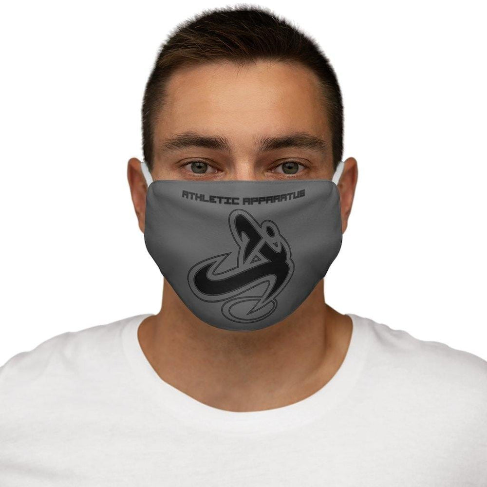 
                      
                        Athletic Apparatus Grey Black logo Snug-Fit Polyester Face Mask - Athletic Apparatus
                      
                    