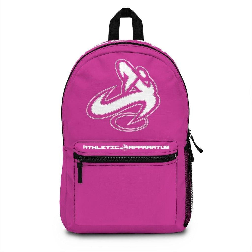 Athletic Apparatus Pink Backpack with white name label on top (Made in USA) - Athletic Apparatus