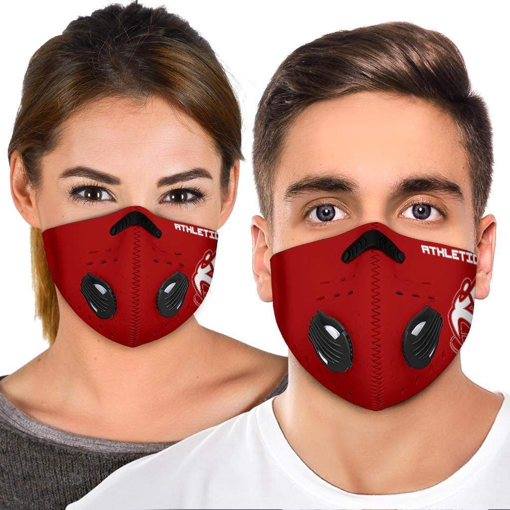 Athletic Apparatus Red White logo S1 Face mask - Athletic Apparatus