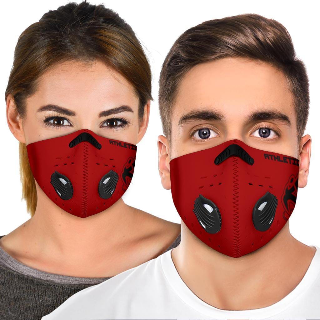 Athletic Apparatus Red Black logo S2 Face mask - Athletic Apparatus