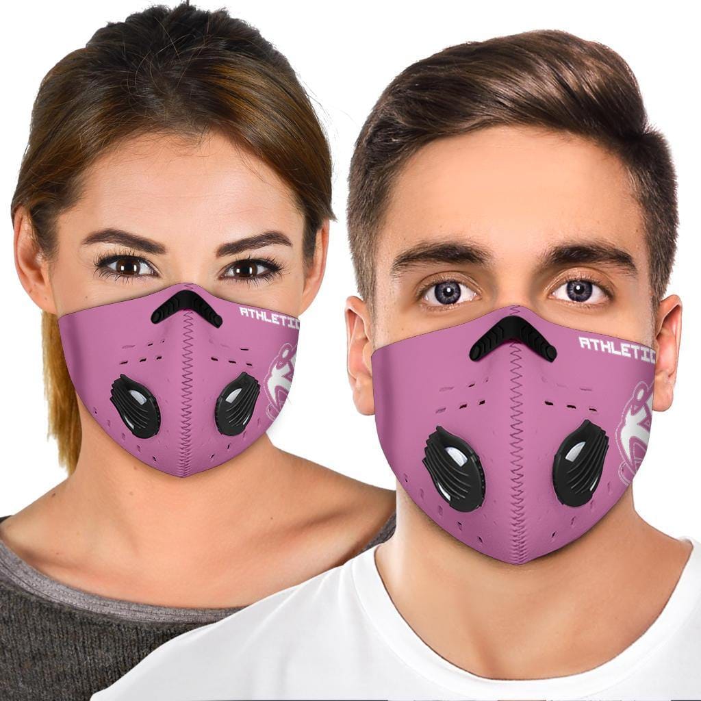 Athletic Apparatus Pink 1 White logo S1 Face mask - Athletic Apparatus