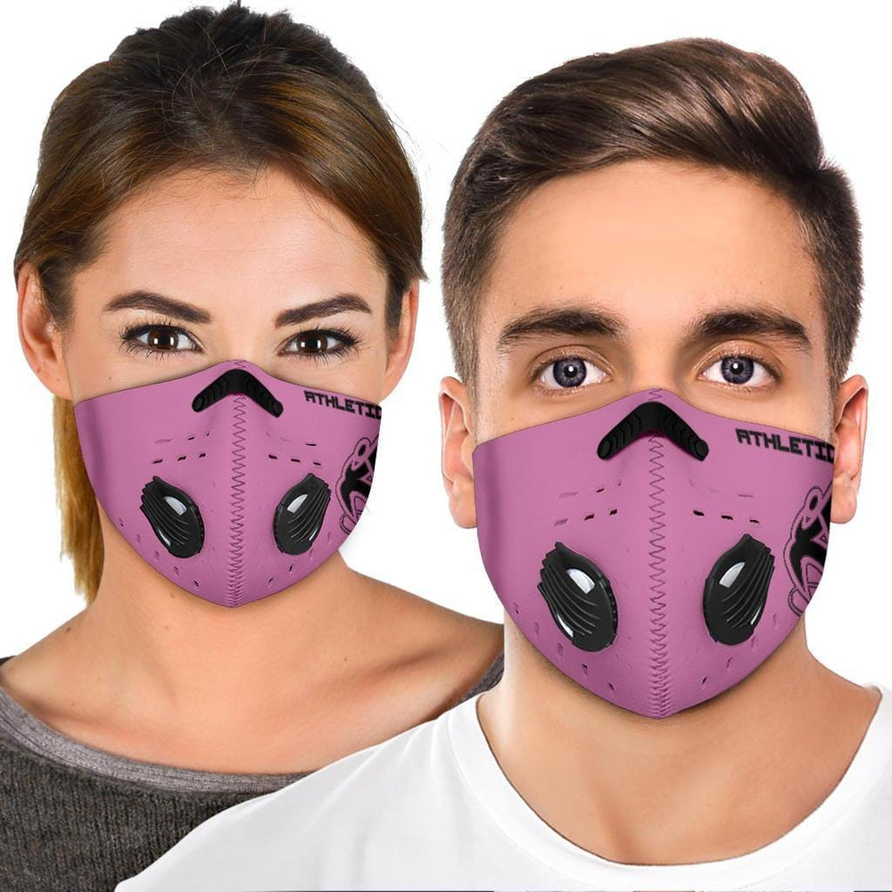 Athletic Apparatus Pink 1 Black logo S2 Face mask - Athletic Apparatus