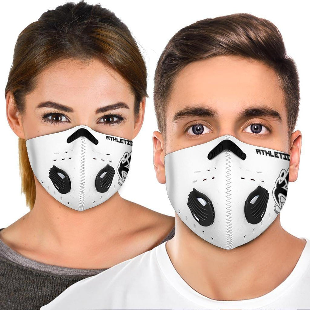 Athletic Apparatus White Black logo S2 Face mask - Athletic Apparatus