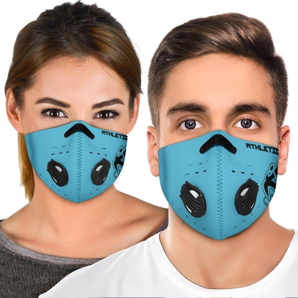 
                      
                        Athletic Apparatus Blue 7 Black logo S2 Face Mask - Athletic Apparatus
                      
                    