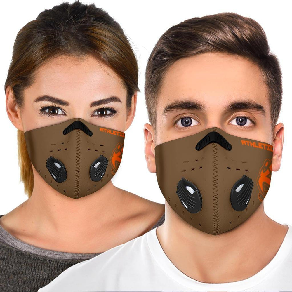 
                      
                        Athletic Apparatus Brown Orange logo S4 Face Mask - Athletic Apparatus
                      
                    