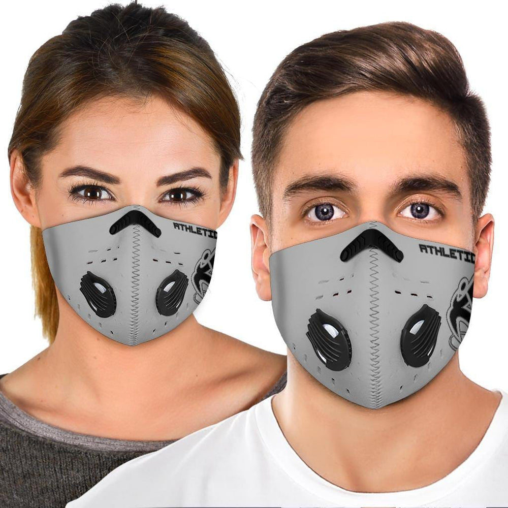 
                      
                        Athletic Apparatus Grey 2 Black logo S2 Face Mask - Athletic Apparatus
                      
                    