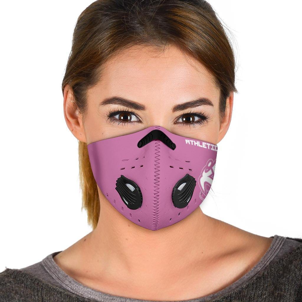 Athletic Apparatus Pink 1 White logo S1 Face mask - Athletic Apparatus