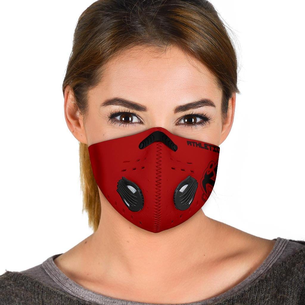 Athletic Apparatus Red Black logo S2 Face mask - Athletic Apparatus