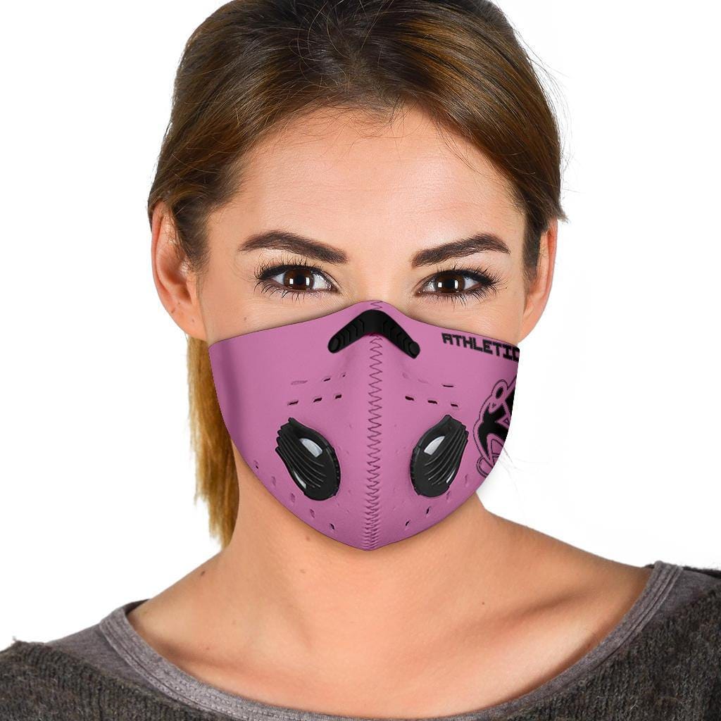 Athletic Apparatus Pink 1 Black logo S2 Face mask - Athletic Apparatus