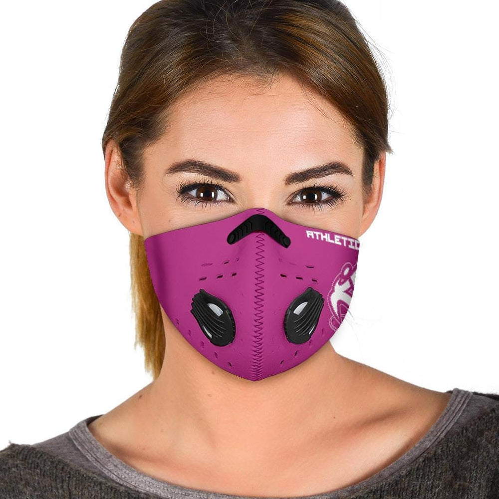 Athletic Apparatus Pink 2 White logo S1 Face mask - Athletic Apparatus