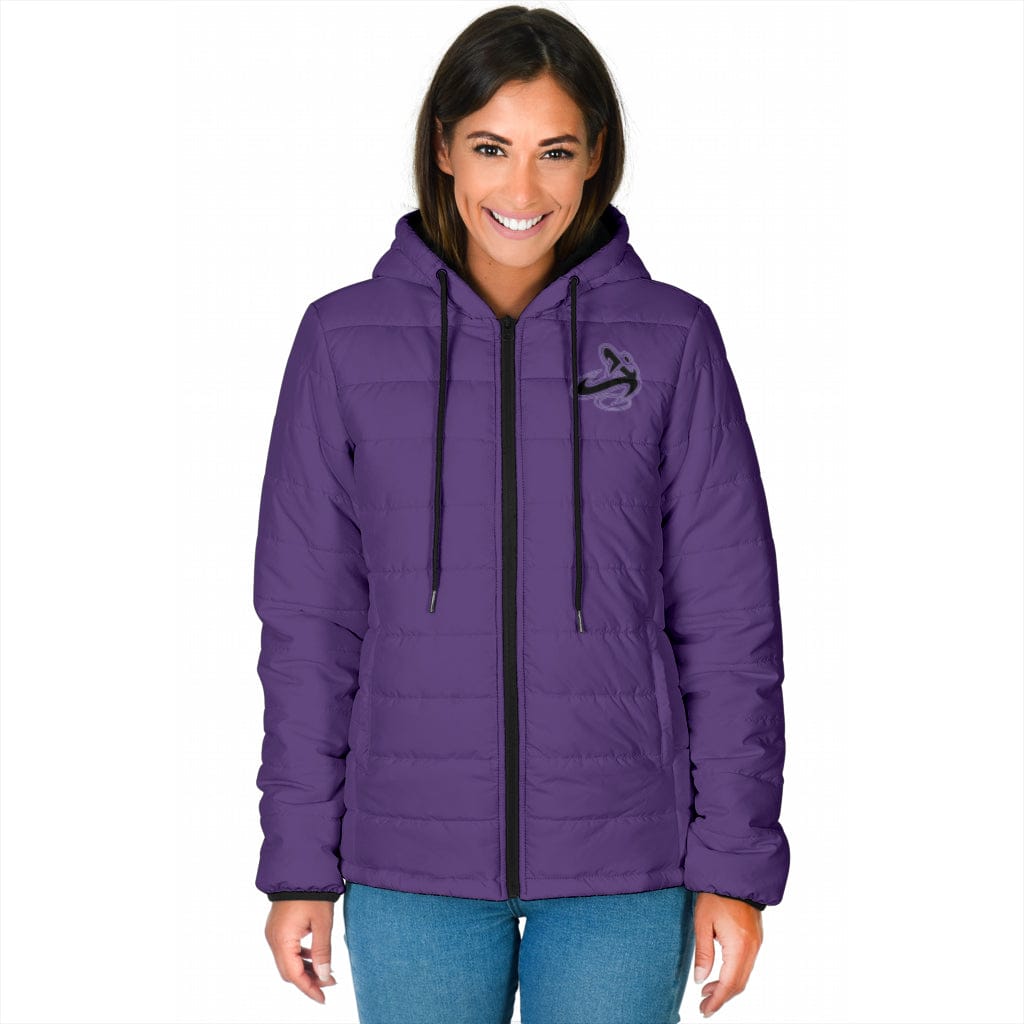Athletic Apparatus Purple V3 Women's Padded Hooded Jacket - Athletic Apparatus