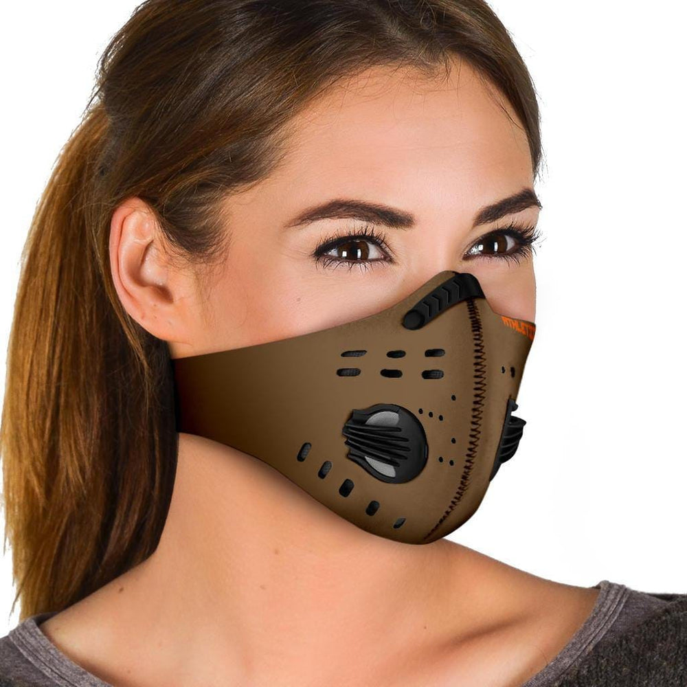 
                      
                        Athletic Apparatus Brown Orange logo S4 Face Mask - Athletic Apparatus
                      
                    