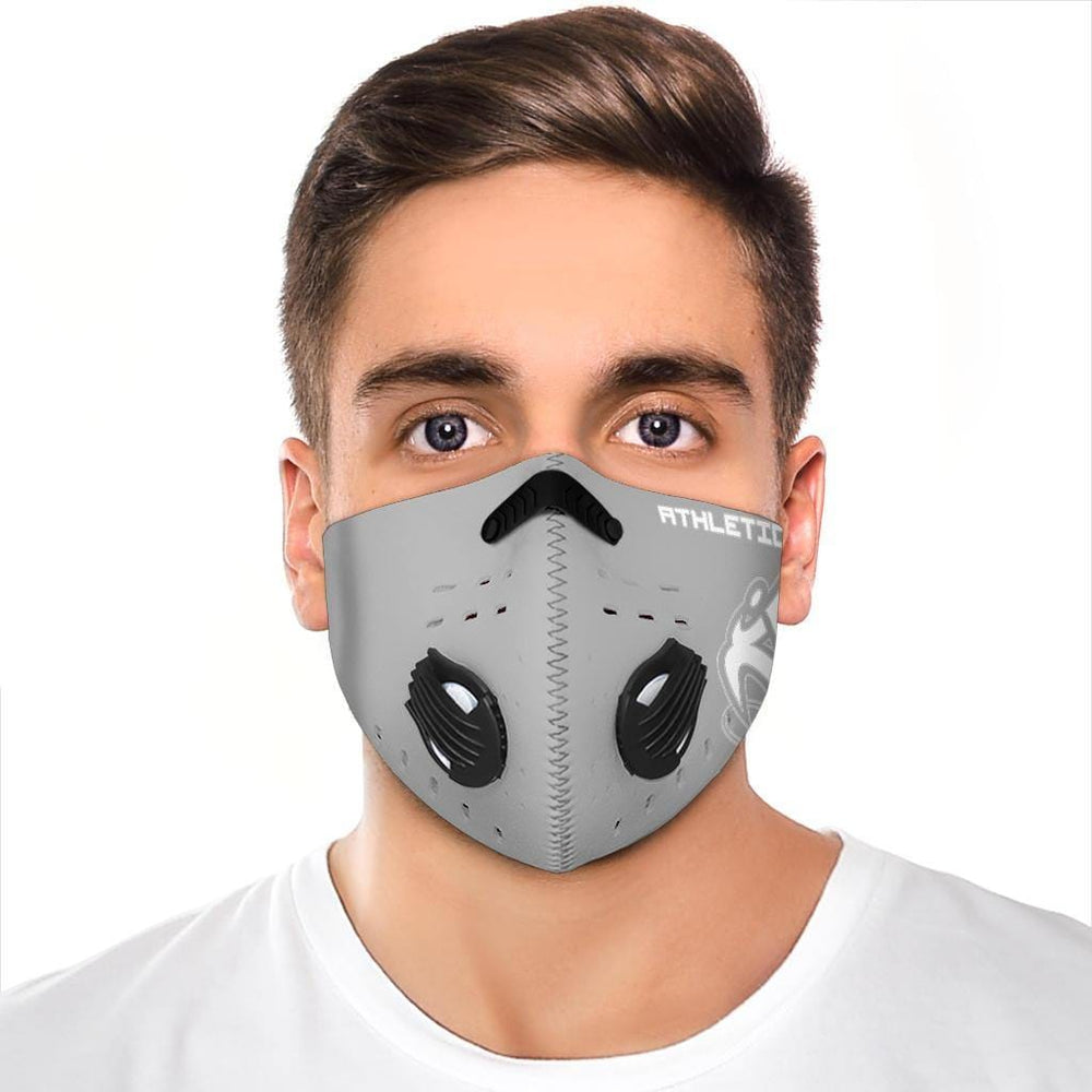 
                      
                        Athletic Apparatus Grey 2 White logo S1 Face Mask - Athletic Apparatus
                      
                    