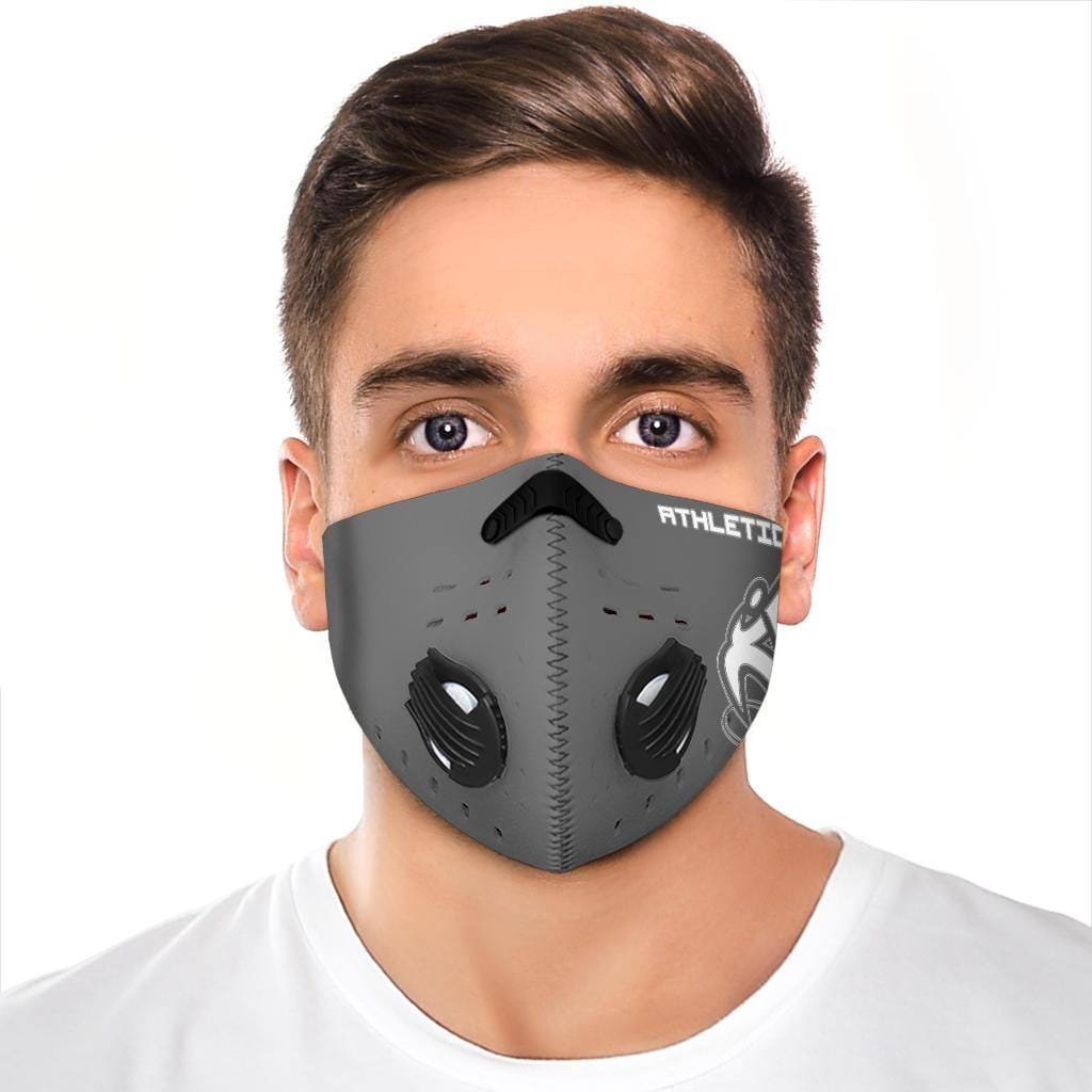 
                  
                    Athletic Apparatus Grey White logo S1 Face Mask - Athletic Apparatus
                  
                