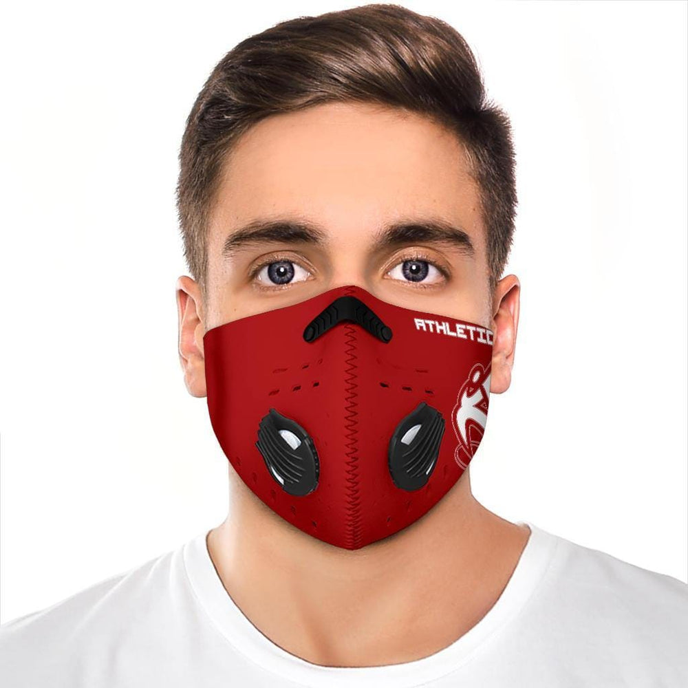 
                  
                    Athletic Apparatus Red White logo S1 Face mask - Athletic Apparatus
                  
                