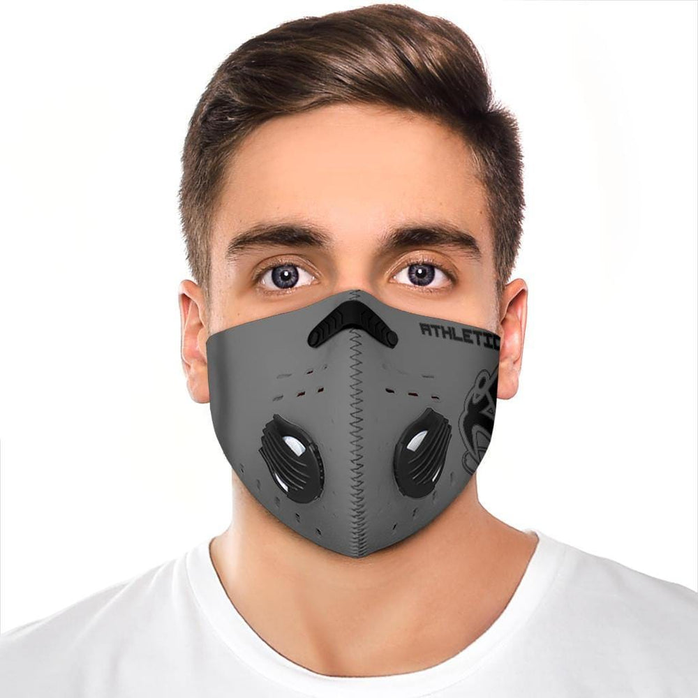 
                      
                        Athletic Apparatus Grey Black logo S2 Face Mask - Athletic Apparatus
                      
                    