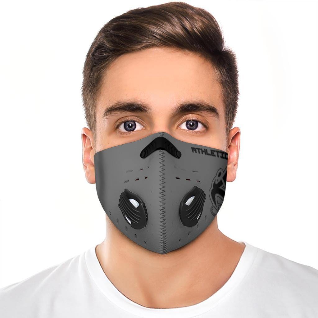 
                  
                    Athletic Apparatus Grey Black logo S2 Face Mask - Athletic Apparatus
                  
                