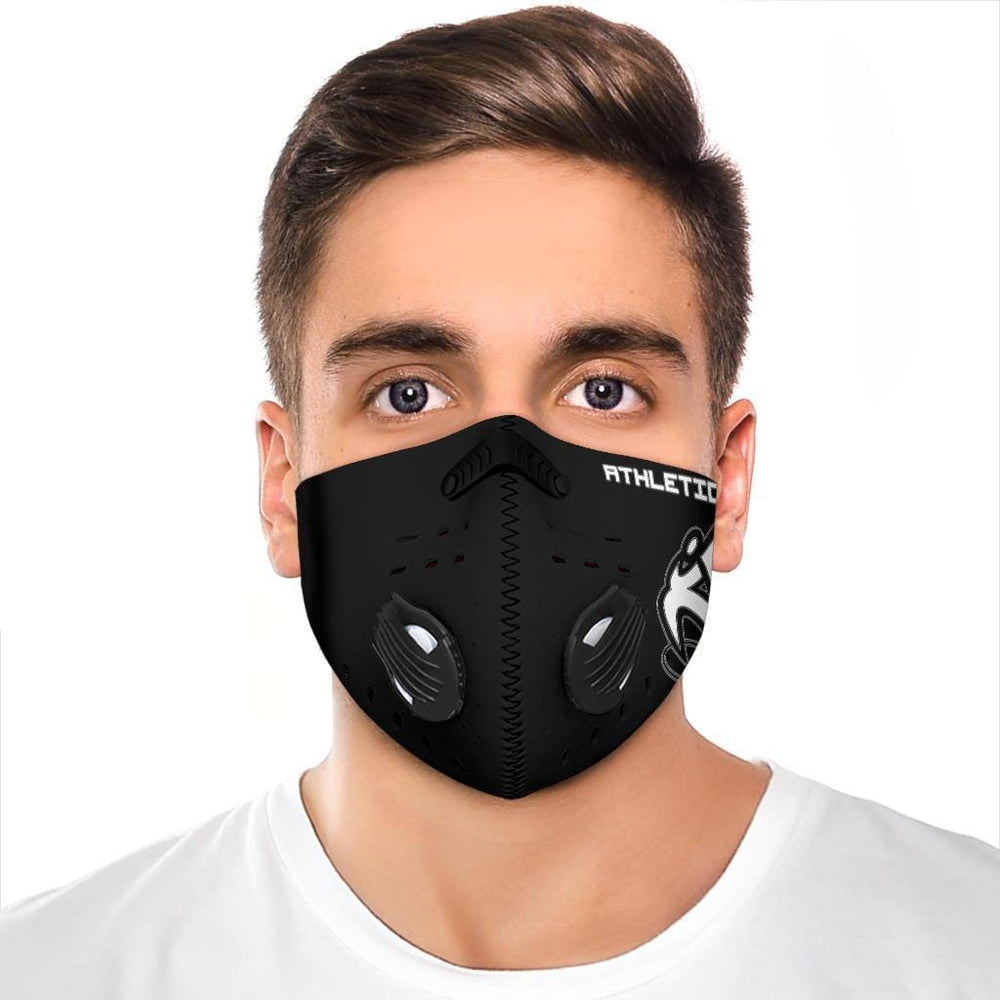 
                  
                    Athletic Apparatus black White logo S1 face mask - Athletic Apparatus
                  
                