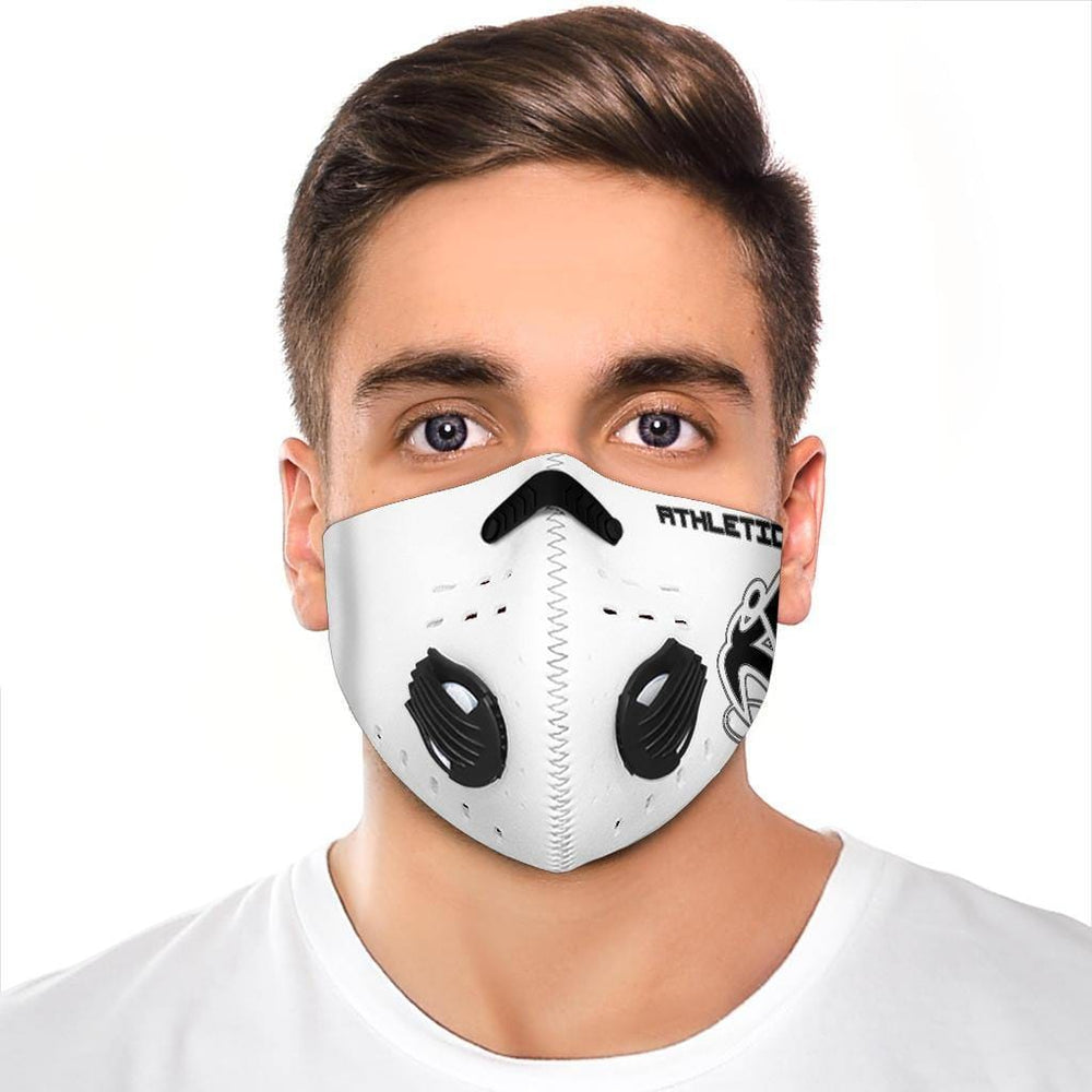 
                  
                    Athletic Apparatus White Black logo S2 Face mask - Athletic Apparatus
                  
                