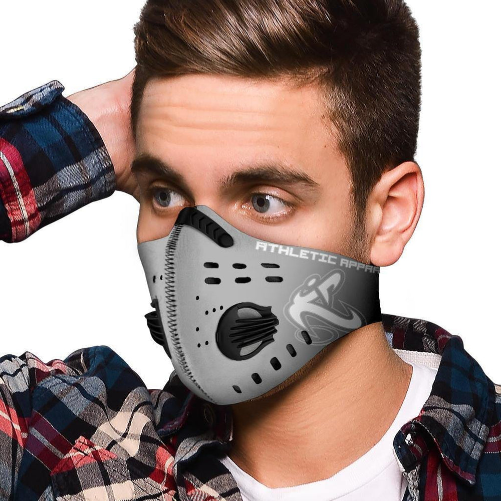 
                      
                        Athletic Apparatus Grey 2 White logo S1 Face Mask - Athletic Apparatus
                      
                    