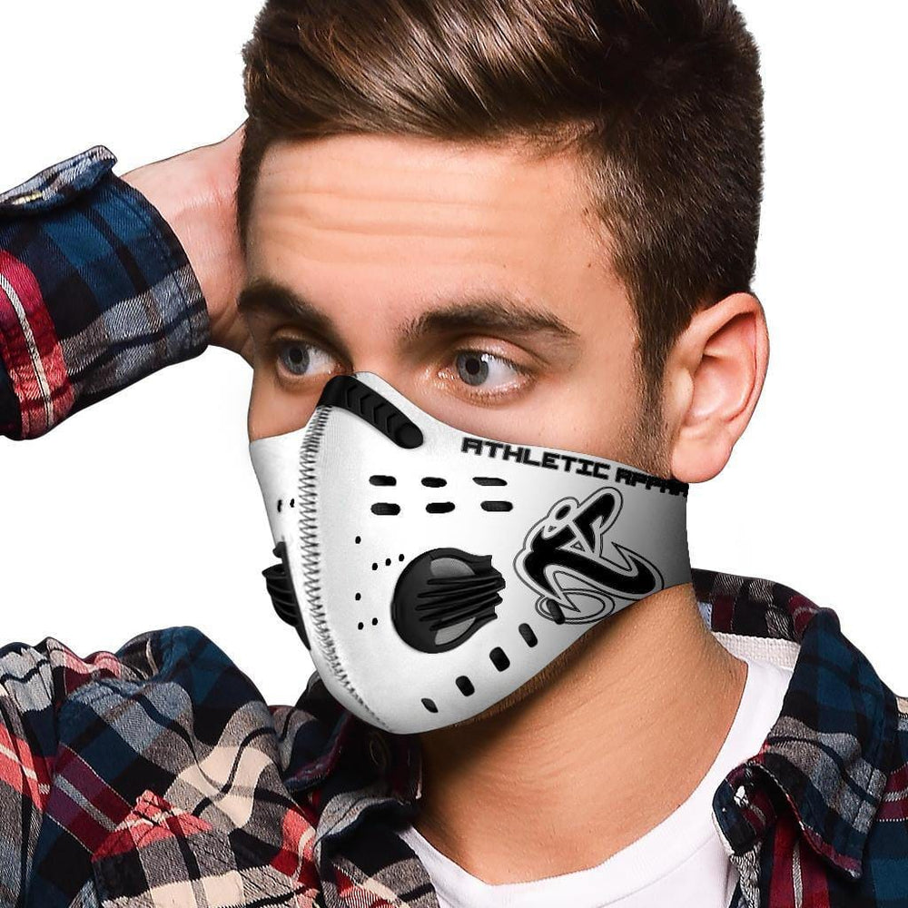 
                      
                        Athletic Apparatus White Black logo S2 Face mask - Athletic Apparatus
                      
                    