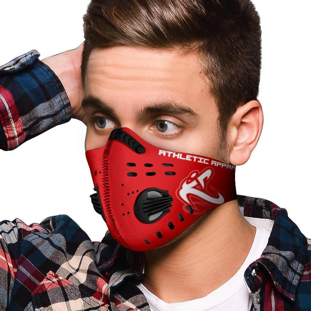 
                      
                        Athletic Apparatus Red 1 White logo S1 Face mask - Athletic Apparatus
                      
                    