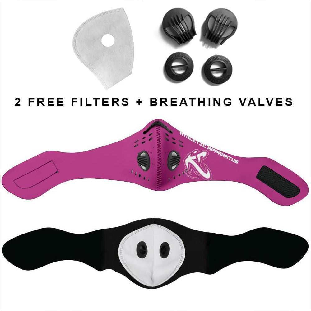 
                  
                    Athletic Apparatus Pink 2 White logo S1 Face mask - Athletic Apparatus
                  
                