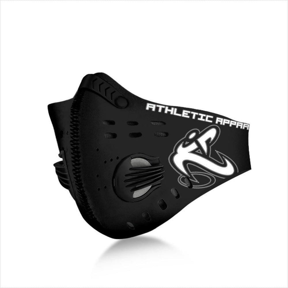 
                  
                    Athletic Apparatus black White logo S1 face mask - Athletic Apparatus
                  
                