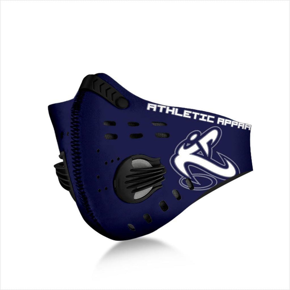 
                      
                        Athletic Apparatus Navy 2 White logo S1 Face mask - Athletic Apparatus
                      
                    