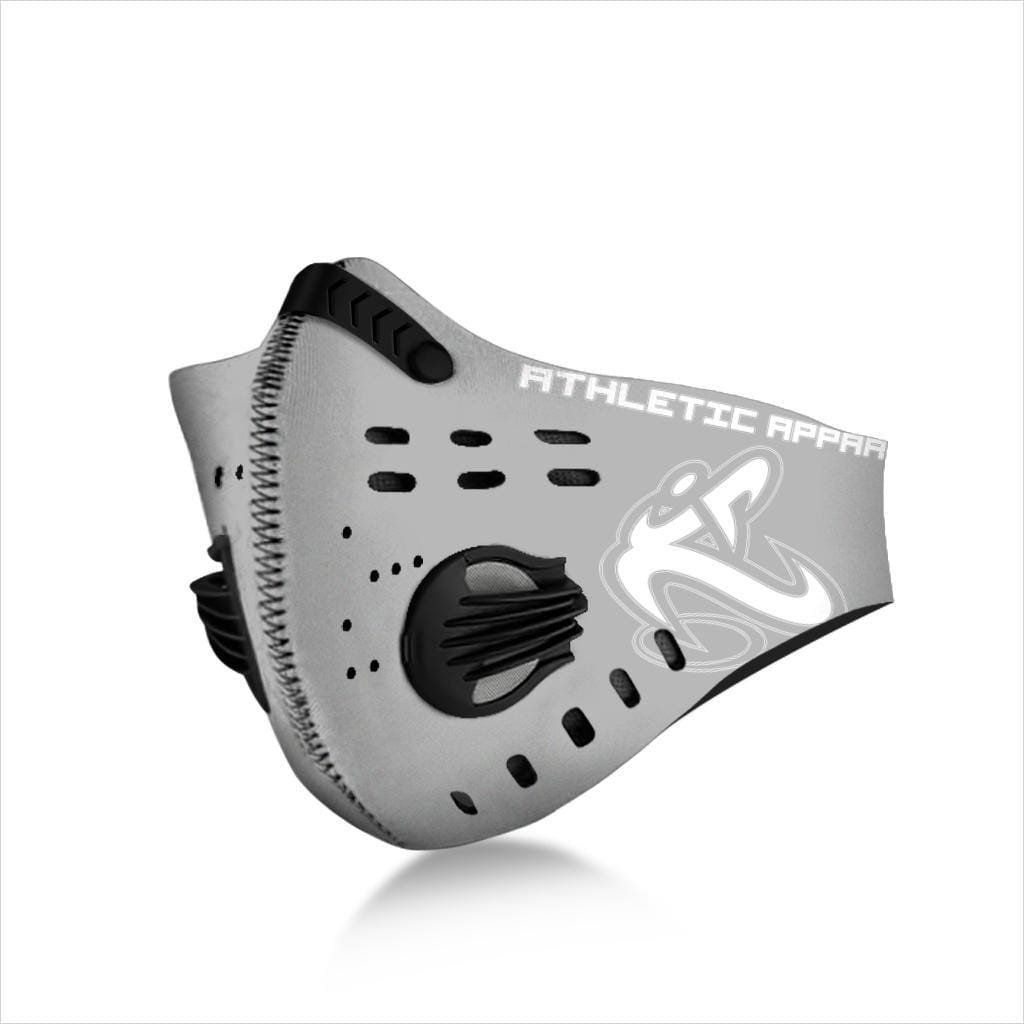 
                  
                    Athletic Apparatus Grey 2 White logo S1 Face Mask - Athletic Apparatus
                  
                