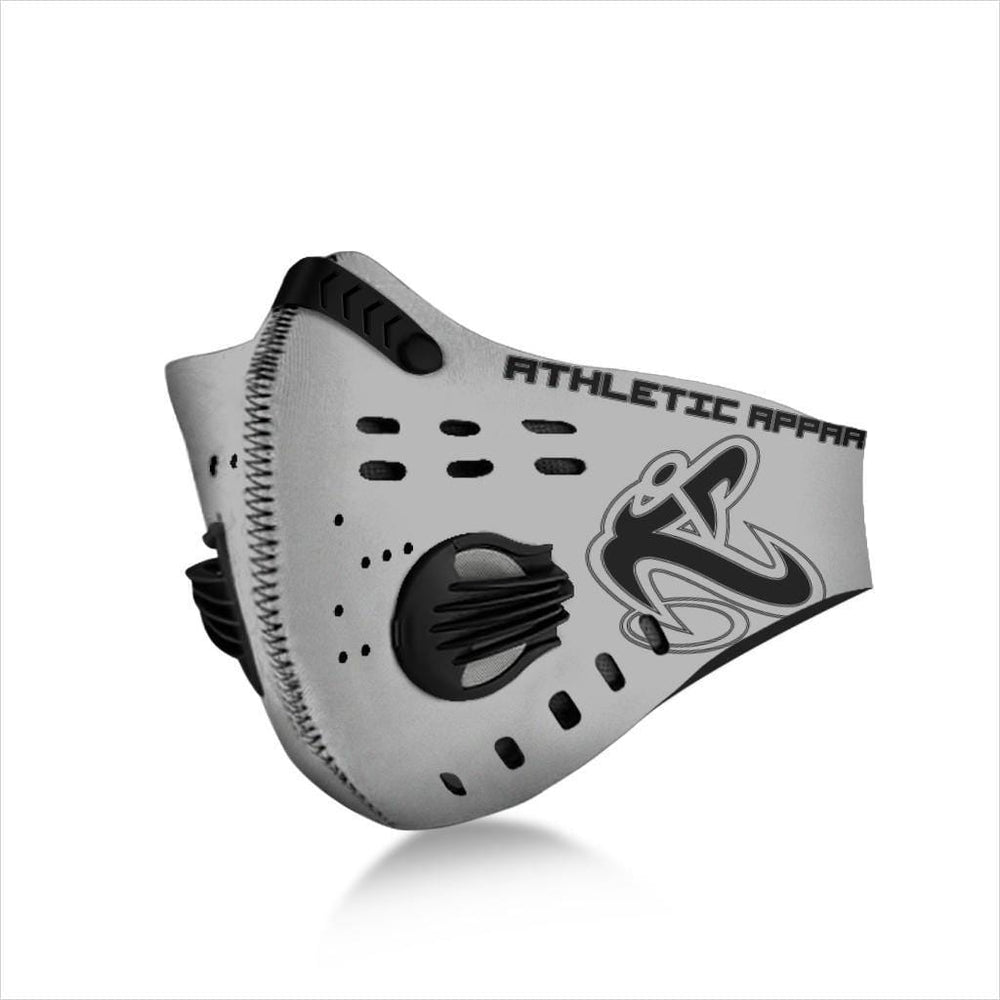 
                      
                        Athletic Apparatus Grey 2 Black logo S2 Face Mask - Athletic Apparatus
                      
                    