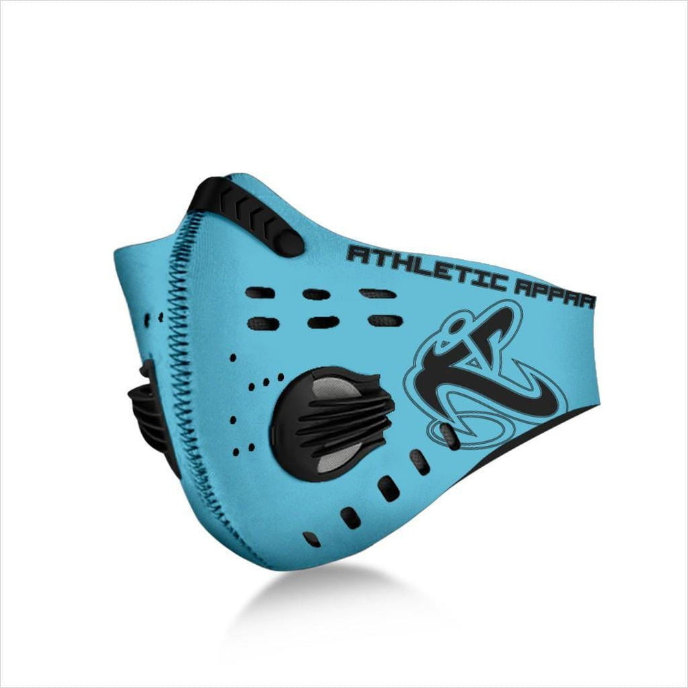 
                      
                        Athletic Apparatus Blue 7 Black logo S2 Face Mask - Athletic Apparatus
                      
                    