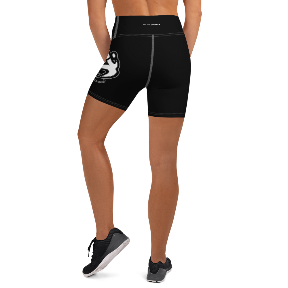 
                  
                    Athletic Apparatus Black White logo White stitch Yoga Shorts - Athletic Apparatus
                  
                